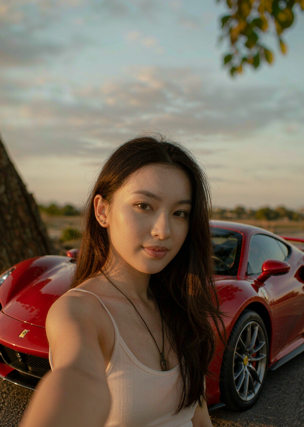 After — AI reveals a dream car behind you